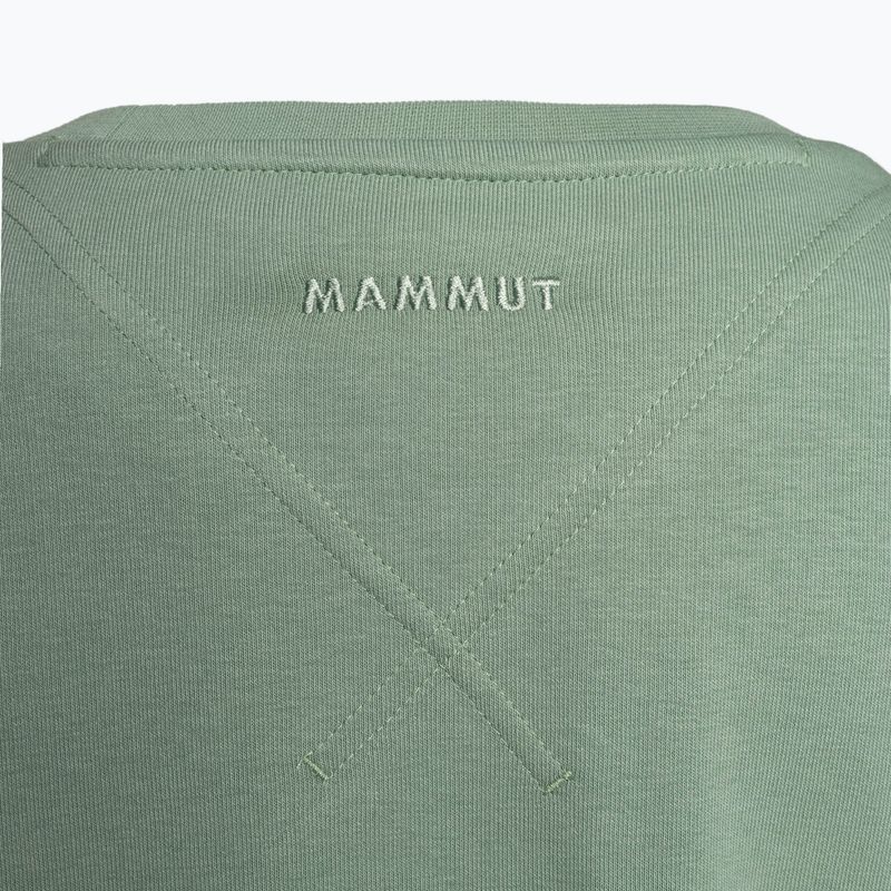 Кофта трекінгова жіноча Mammut Core ML Crew Neck Logo зелена 1014-04070-4100-114 7