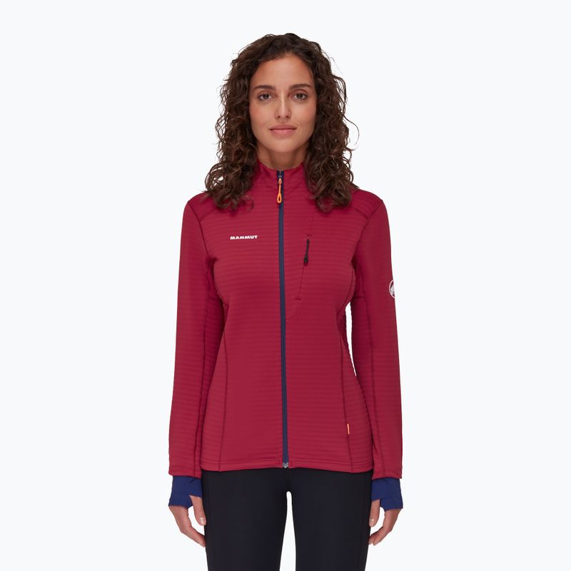 Кофта трекінгова жіноча Mammut Taiss Light ML blood red/marine