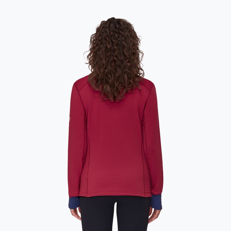 Кофта трекінгова жіноча Mammut Taiss Light ML blood red/marine 2
