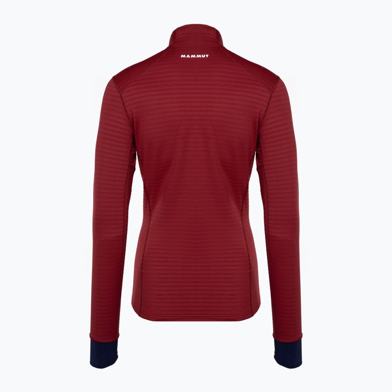 Кофта трекінгова жіноча Mammut Taiss Light ML blood red/marine 5