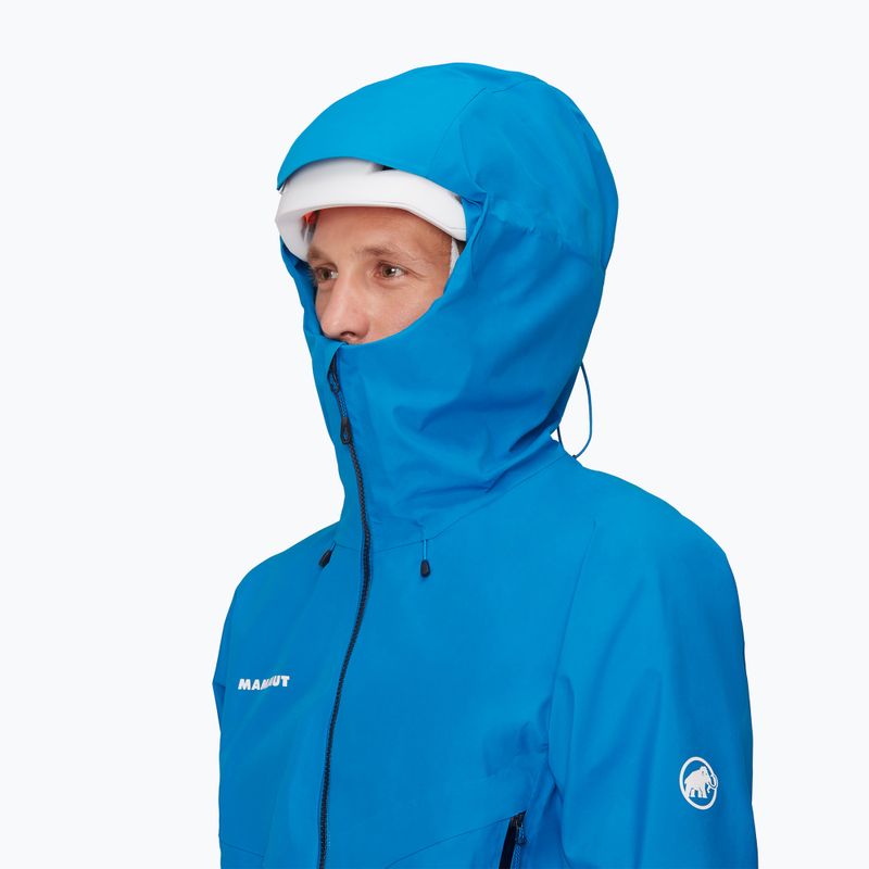 Куртка протидощова чоловіча Mammut Crater IV HS Hooded glacier blue 4