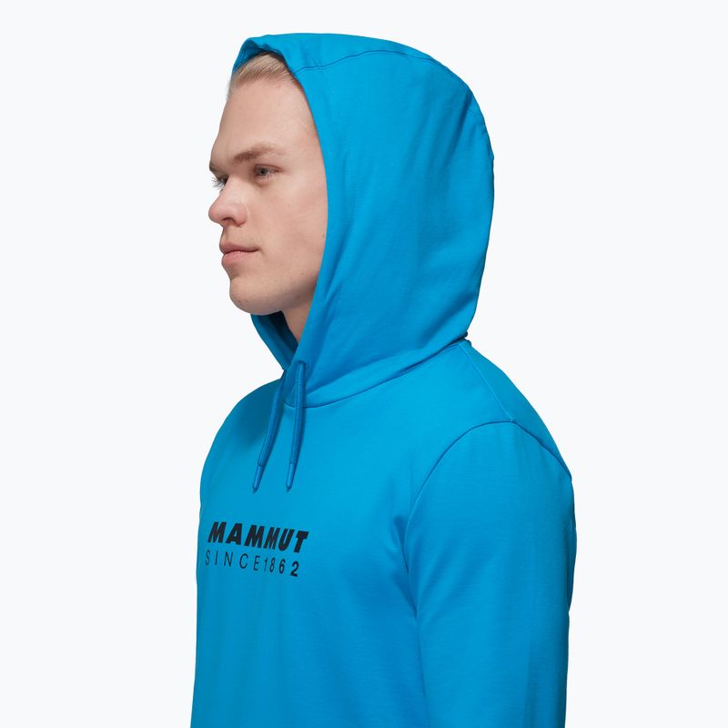 Чоловічий світшот Mammut ML Hoody Logo толстовка льодовик синій 4