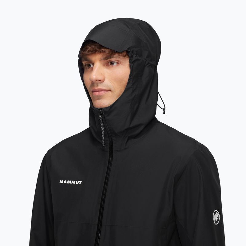 Куртка-дощовик чоловіча Mammut Treeline HS Hooded black 4