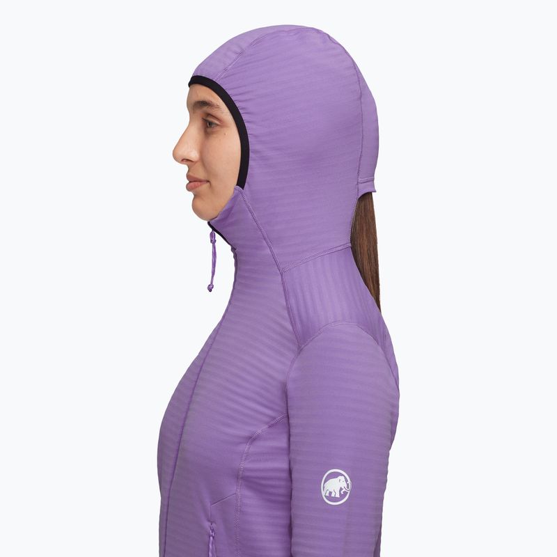 Кофта трекінгова жіноча Mammut Taiss Light мл Hooded lavandin black 4