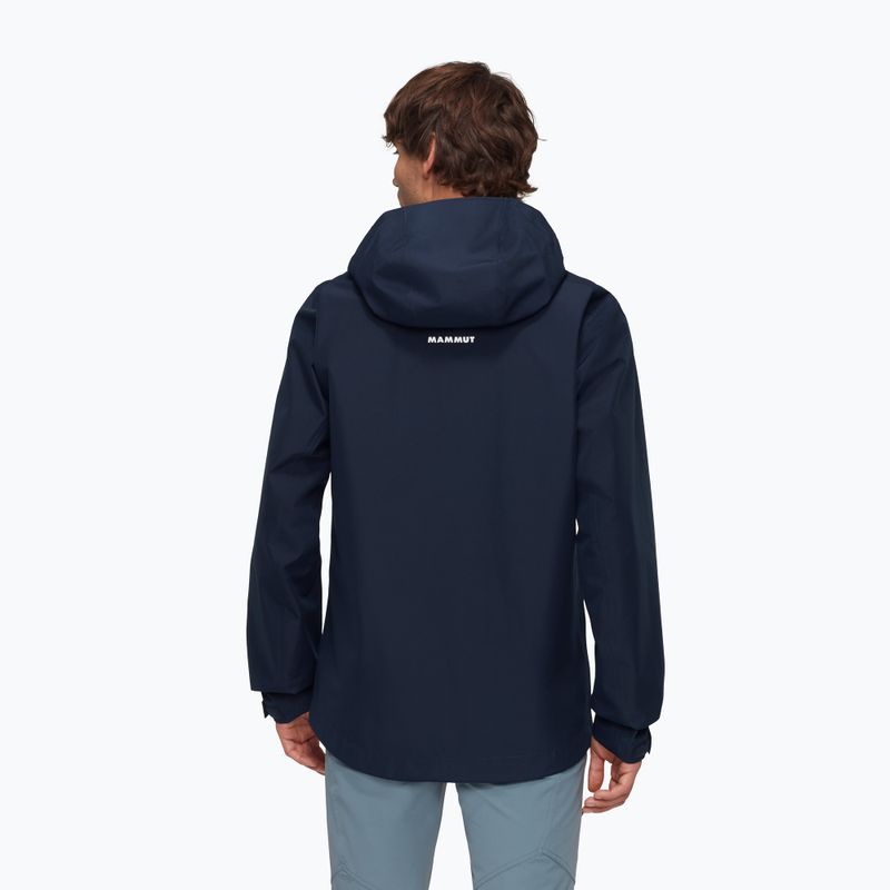 Куртка-дощовик чоловіча Mammut Crater Light HS Hooded marine 2
