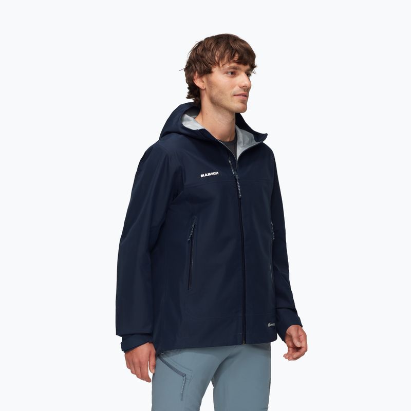 Куртка-дощовик чоловіча Mammut Crater Light HS Hooded marine 3