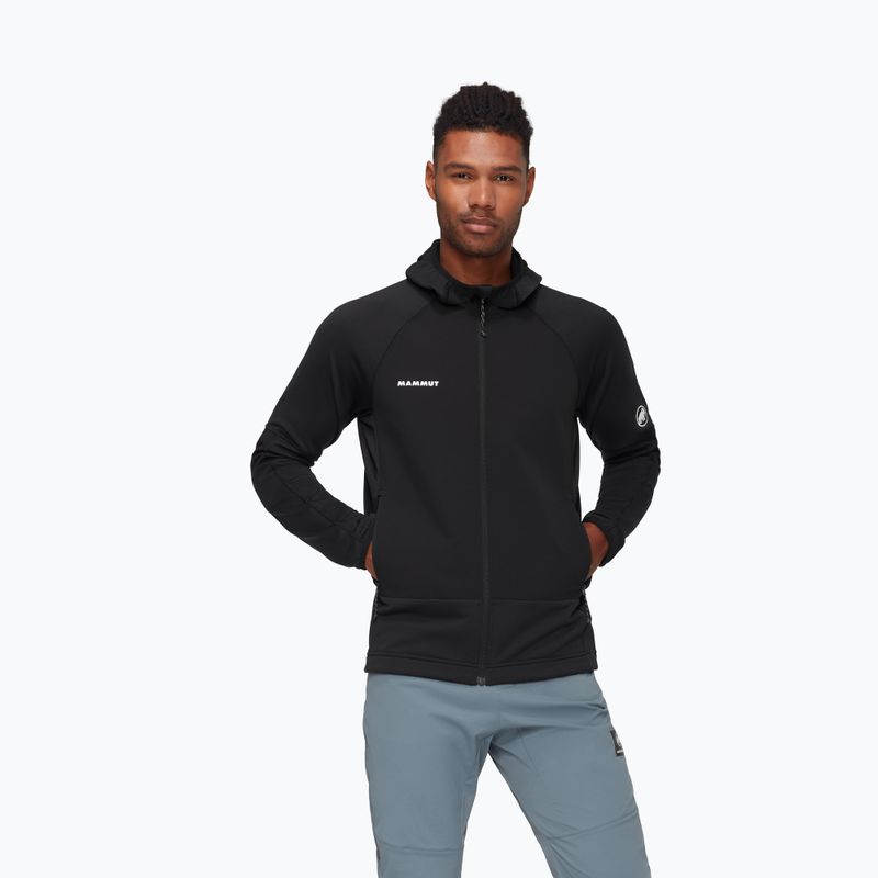 Куртка вітровка чоловіча Mammut Massone ML Hooded black
