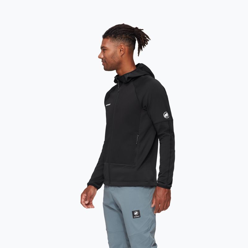 Куртка вітровка чоловіча Mammut Massone ML Hooded black 3