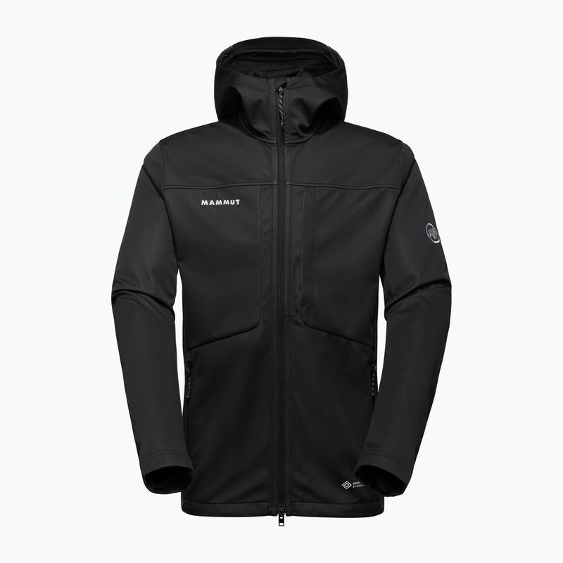 Куртка софтшелл чоловіча Mammut Ultimate VIII Softshell Hooded black 4