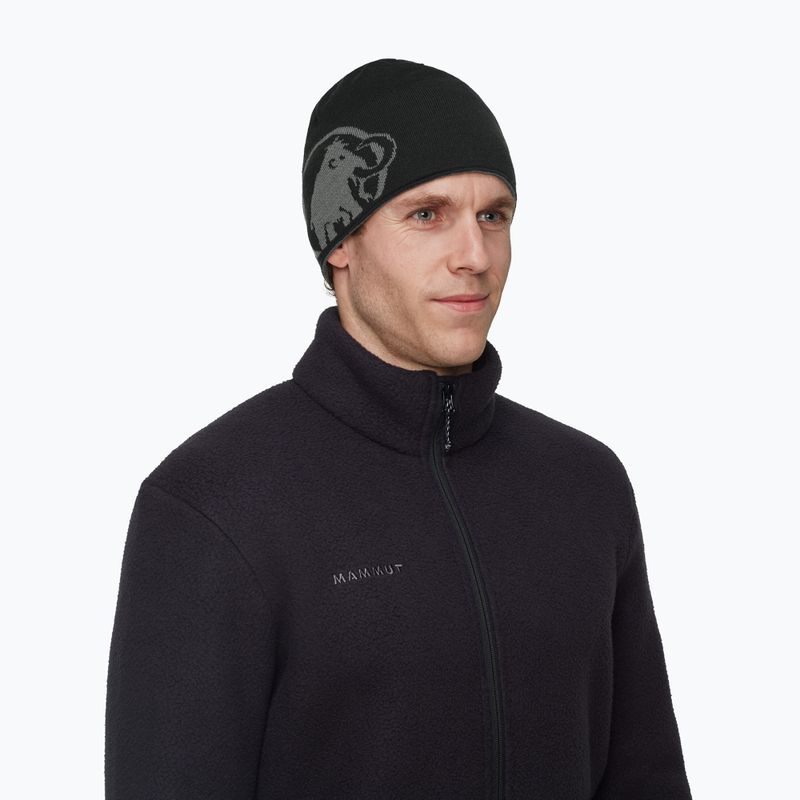 Шапка зимова Mammut Logo steel/black 4