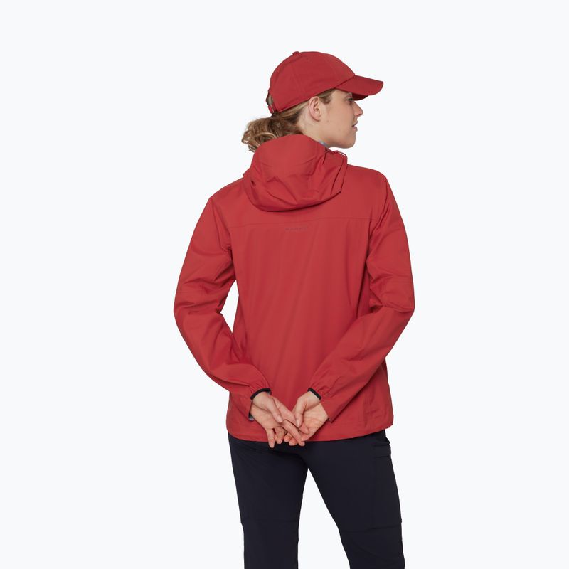 Куртка вітрозахисна жіноча Mammut Ducan HS Hooded dark mammut red 3