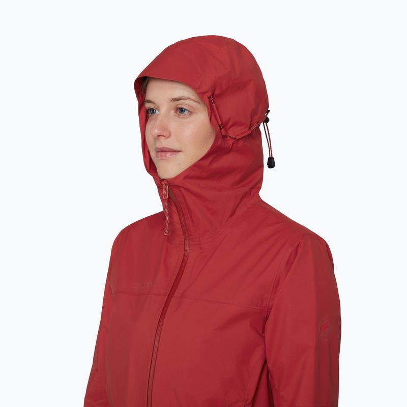 Куртка вітрозахисна жіноча Mammut Ducan HS Hooded dark mammut red 5