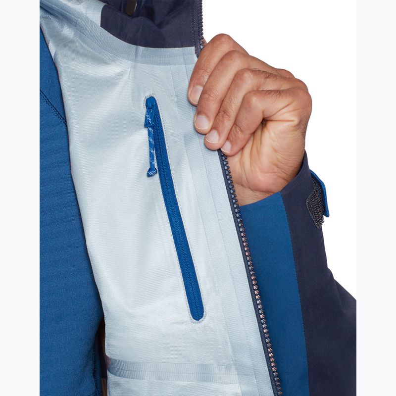 Куртка дощовик чоловіча Mammut Crater IV HS Hooded tschiel/marine 6