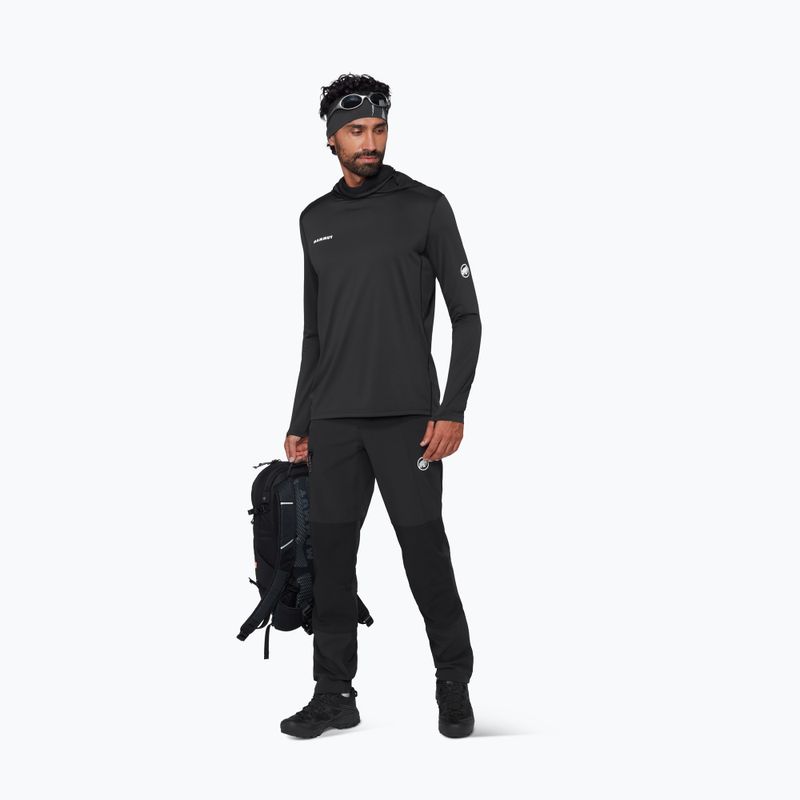 Кофта трекінгова чоловіча Mammut Selun FL Sun Hoody black 2
