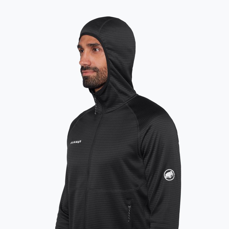 Кофта трекінгова чоловіча Mammut Crag ML Hooded black 5
