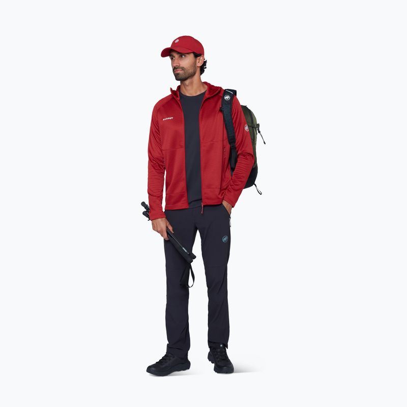Кофта трекінгова чоловіча Mammut Crag ML Hooded dark mammut red 2