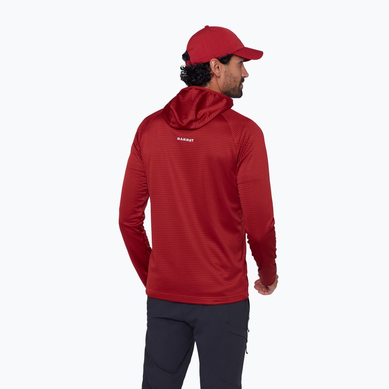 Кофта трекінгова чоловіча Mammut Crag ML Hooded dark mammut red 3