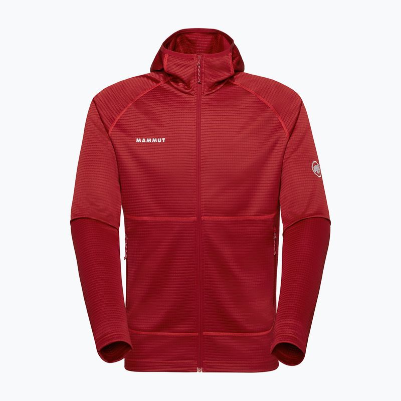 Кофта трекінгова чоловіча Mammut Crag ML Hooded dark mammut red 6