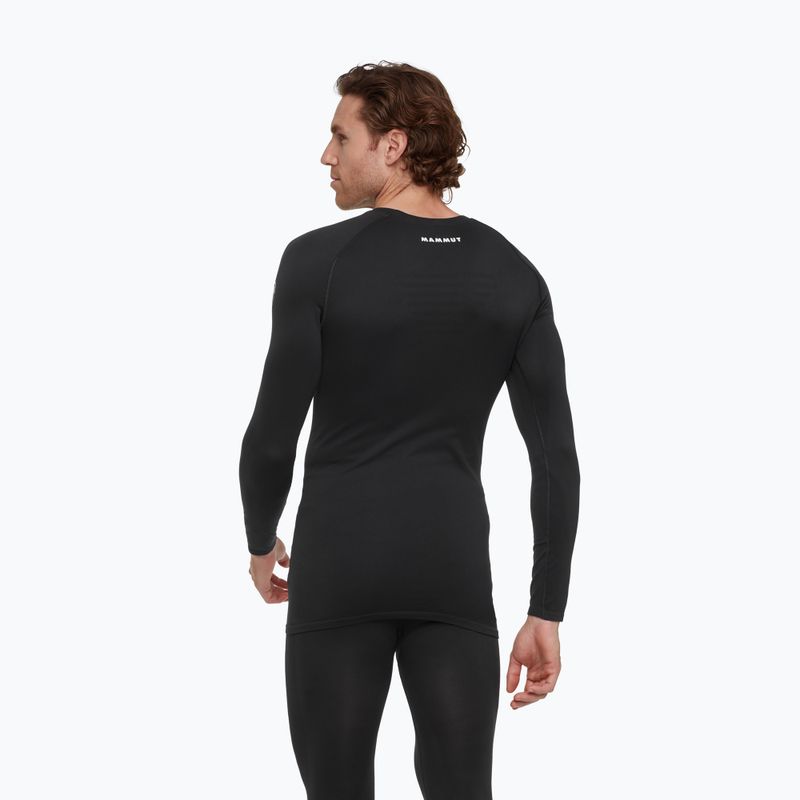 Чоловіча термоактивна кофта Mammut All-Mountain Seamless BL Mid black/white 2