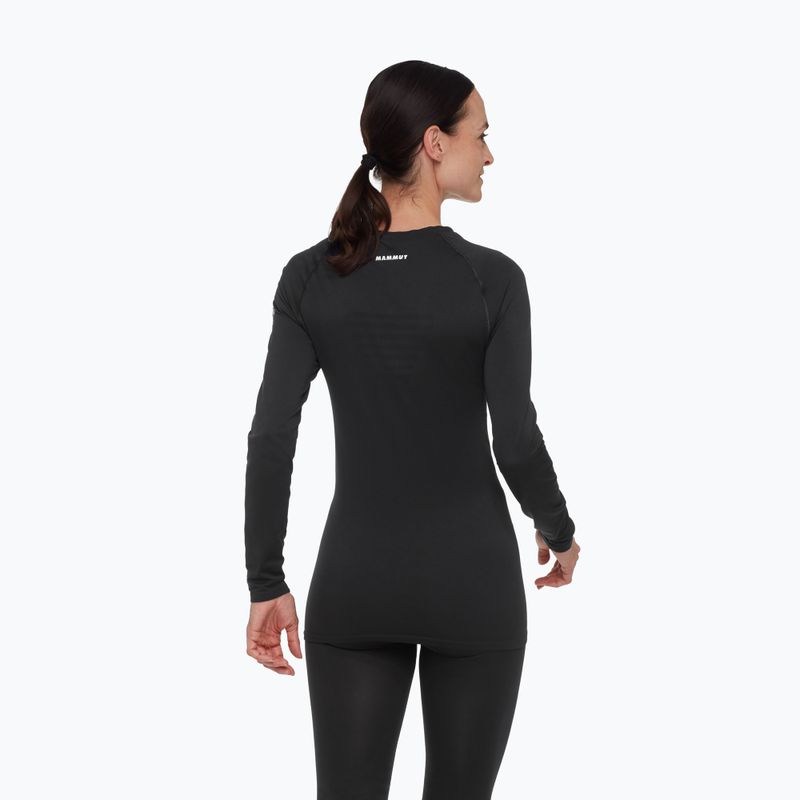 Жіноча термоактивна кофта Mammut All-Mountain Seamless BL Mid black/white 2