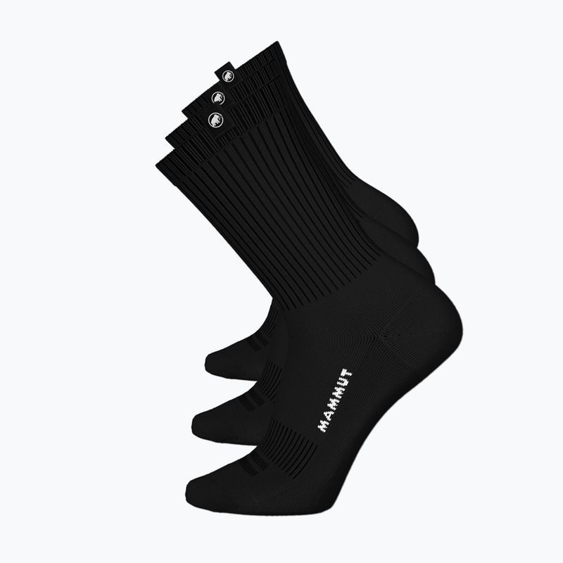 Шкарпетки Mammut Everyday Crew 3 пари black/black/black