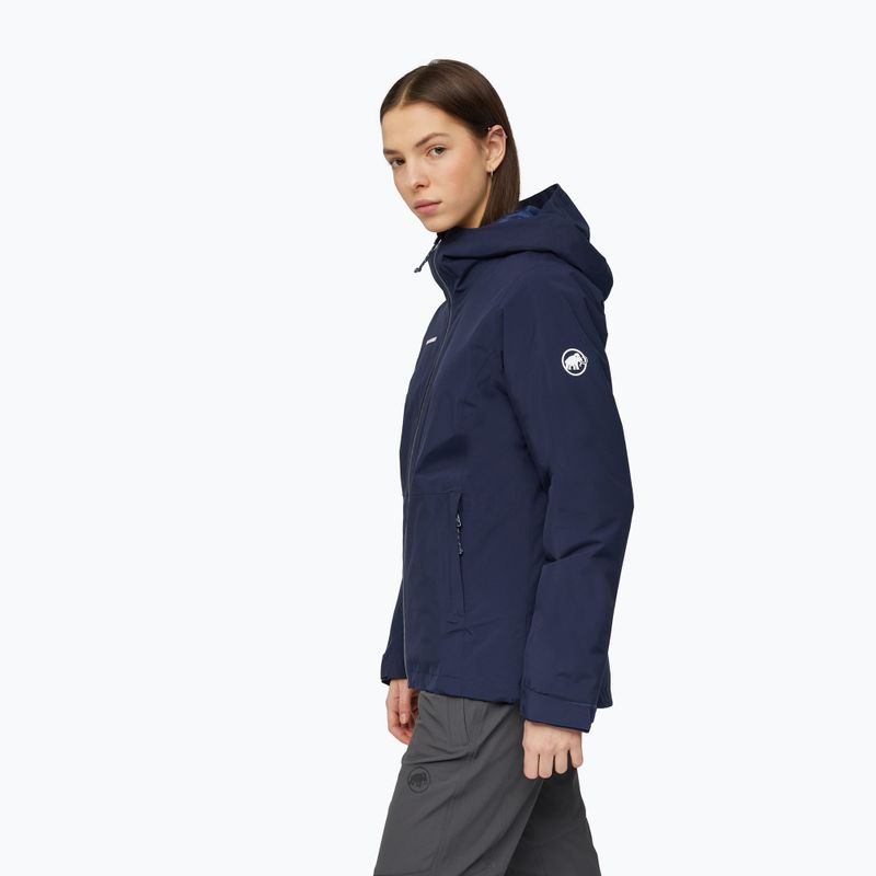 Куртка дощовик жіноча Mammut Linard HS Thermo Hooded Jacket Women marine 3