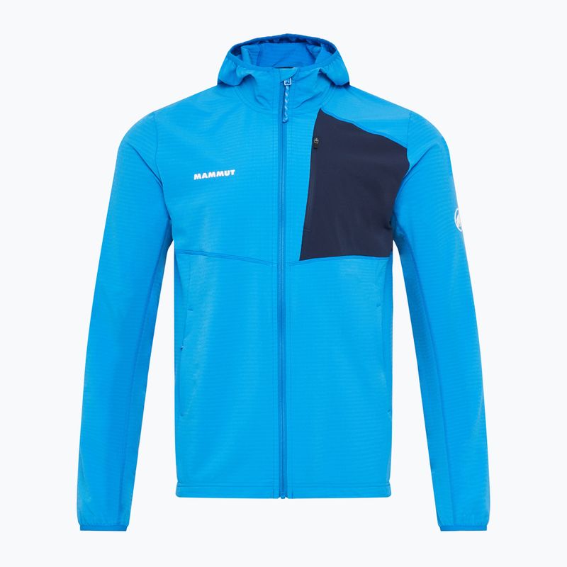 Кофта трекінгова чоловіча Mammut Madris Light ML Hooded Jacket Men glacier blue/marine 7