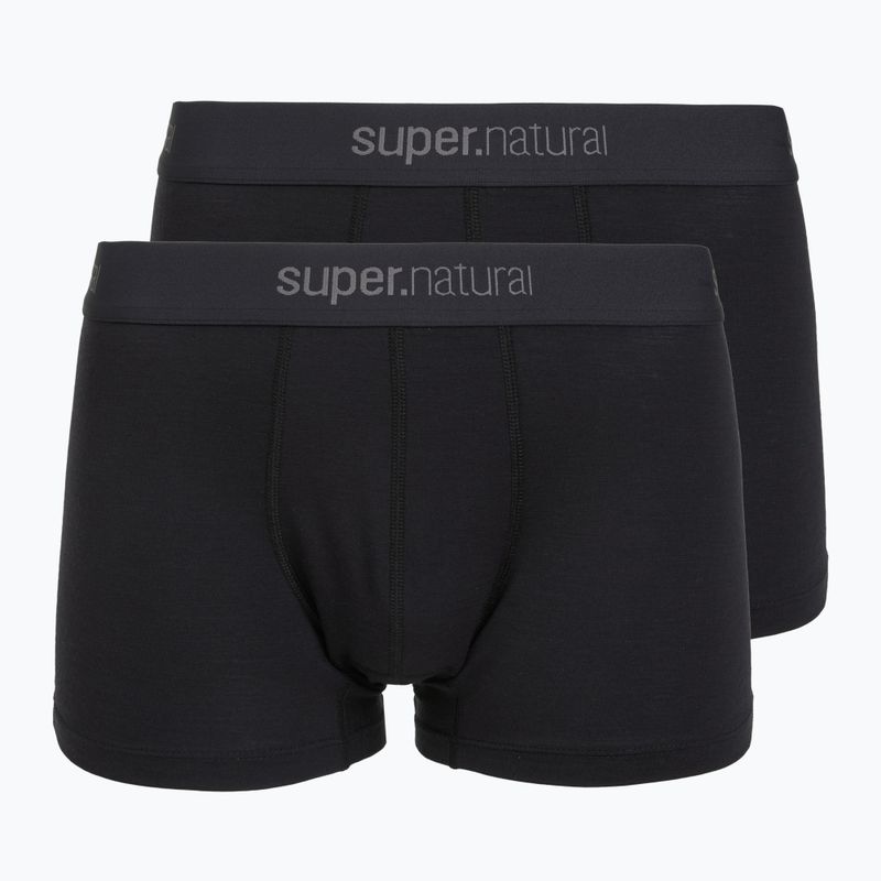 Труси термічні чоловічі super.natural Tundra 175 2 пари jet black/jet black