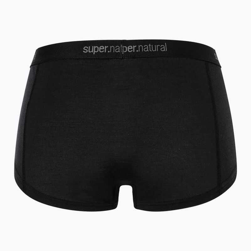 Труси термічні жіночі super.natural Tundra 175 Boyfriend Hipster jet black 2