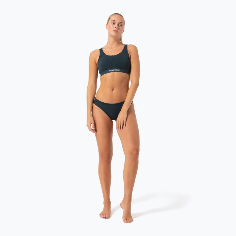 Жіночі термоактивні трусики super.natural Tundra 175 Thong Blueberry 4