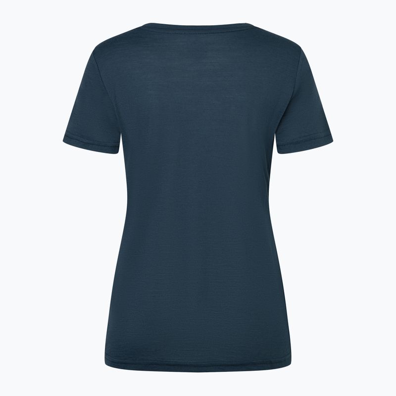 Футболка жіноча super.natural Preikestolen Cliffs Tee blueberry/feather grey/copper 4