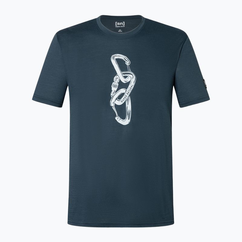 Футболка чоловіча super.natural Carabineri Tee blueberry/vapor grey 2