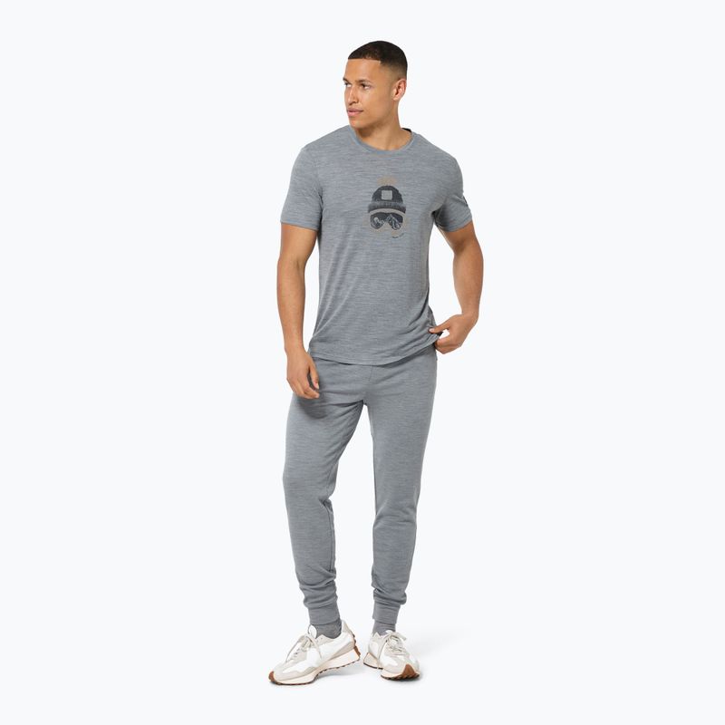Футболка чоловіча super.natural Gogeanie Tee cashmere greymel/dark shadowmel/vintage khakimel 2