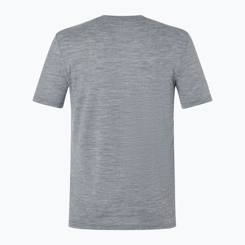 Футболка чоловіча super.natural Gogeanie Tee cashmere greymel/dark shadowmel/vintage khakimel 5