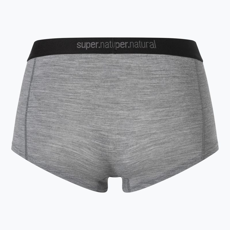 Труси термічні жіночі super.natural Tundra 175 Boyfriend Hipster cashmere grey melange 2