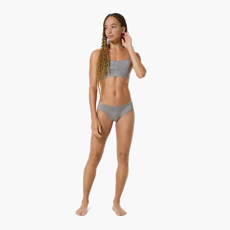 Жіночі термоактивні трусики super.natural Tundra 175 Thong кашемірово-сірий меланж 4