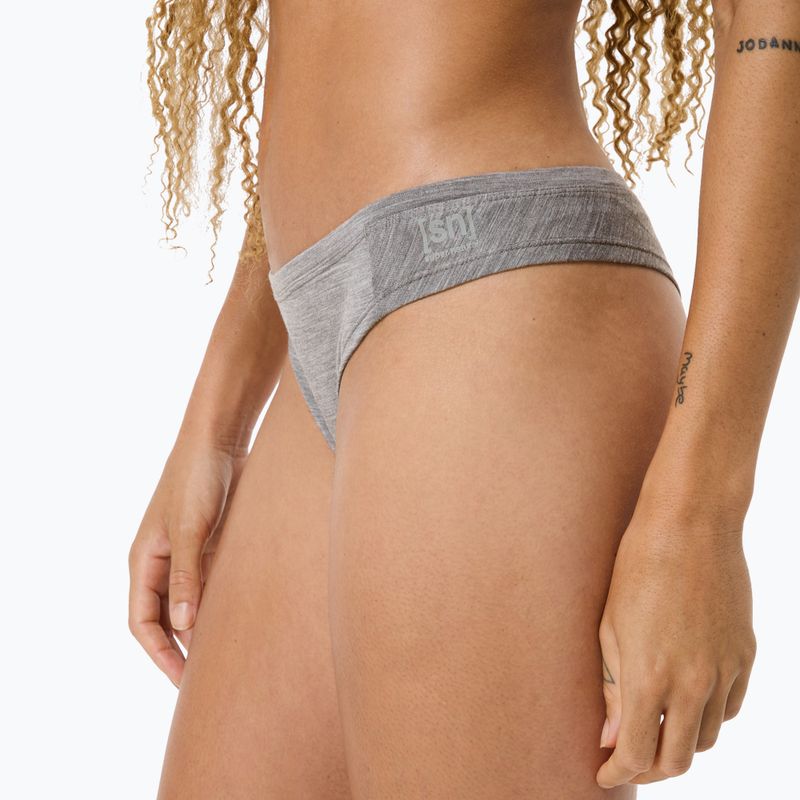Жіночі термоактивні трусики super.natural Tundra 175 Thong кашемірово-сірий меланж 6