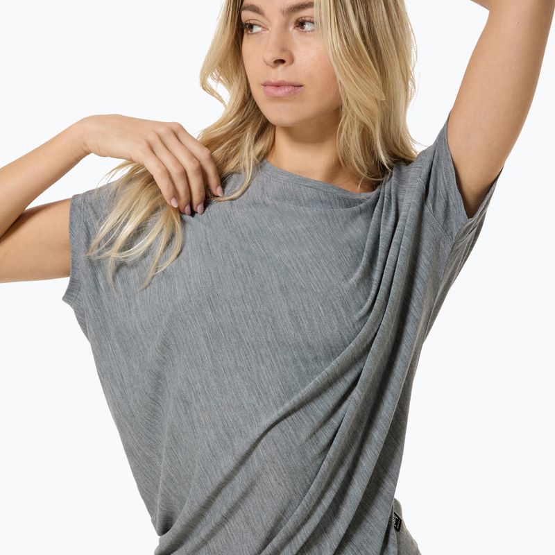Футболка для йоги жіноча super.natural Yoga Loose Tee cashmere grey melange 3