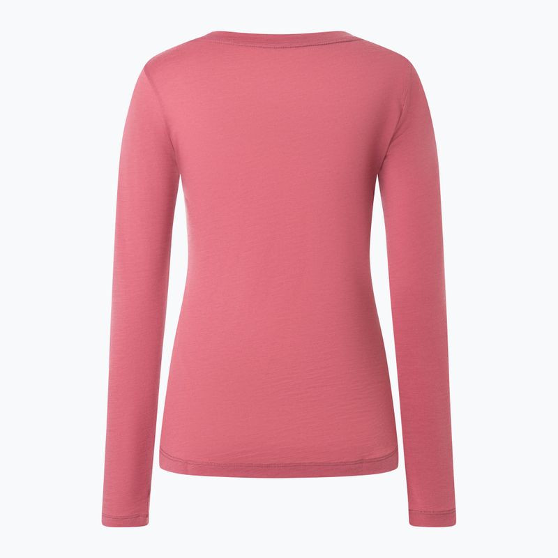 Лонгслів жіночий super.natural Little Heartwood mauwewood/white stone 5