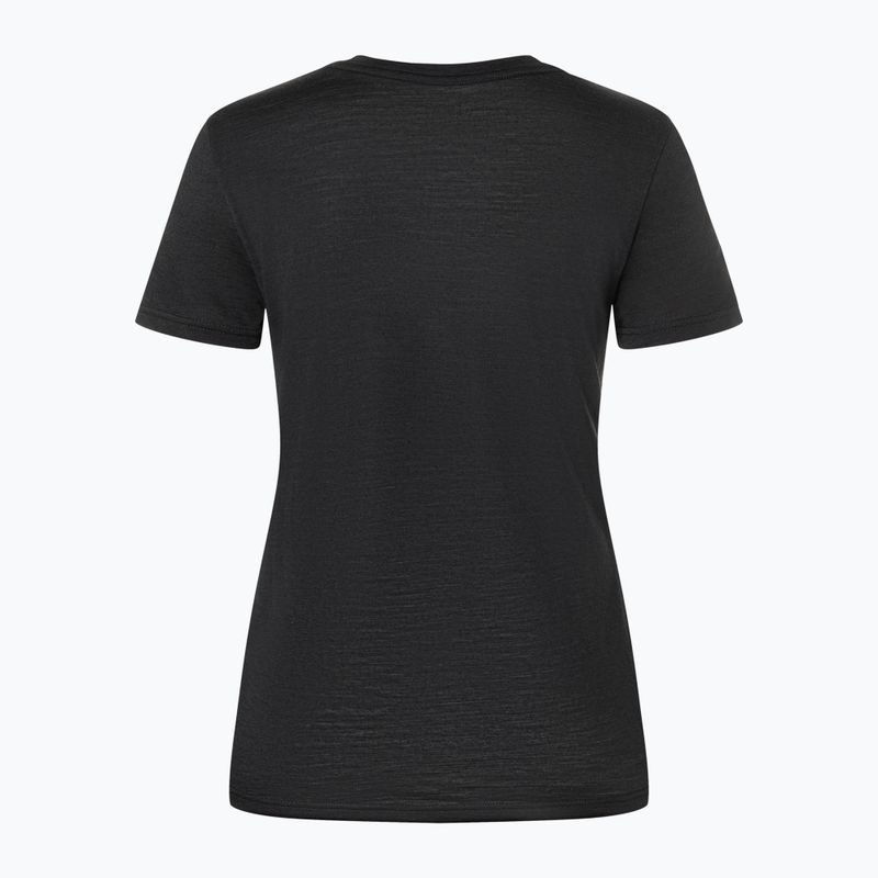 Футболка жіноча super.natural Little Heartwood Tee jet black/feather grey 5