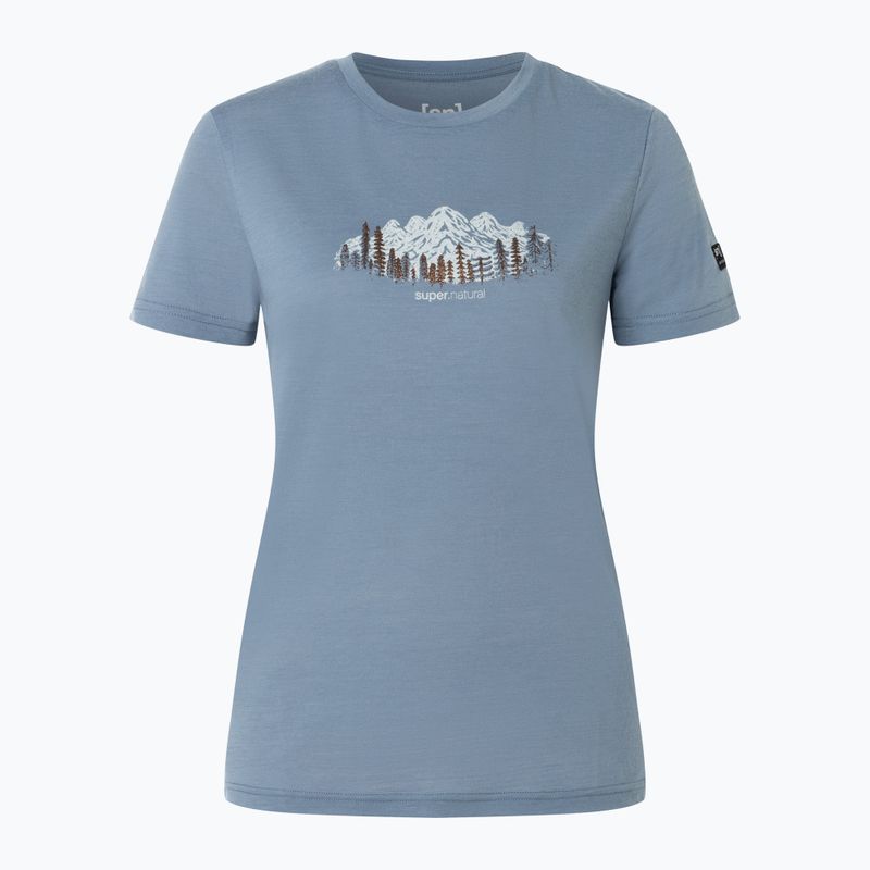 Футболка жіноча super.natural Woods Tee flint stone/white stone/copper 4