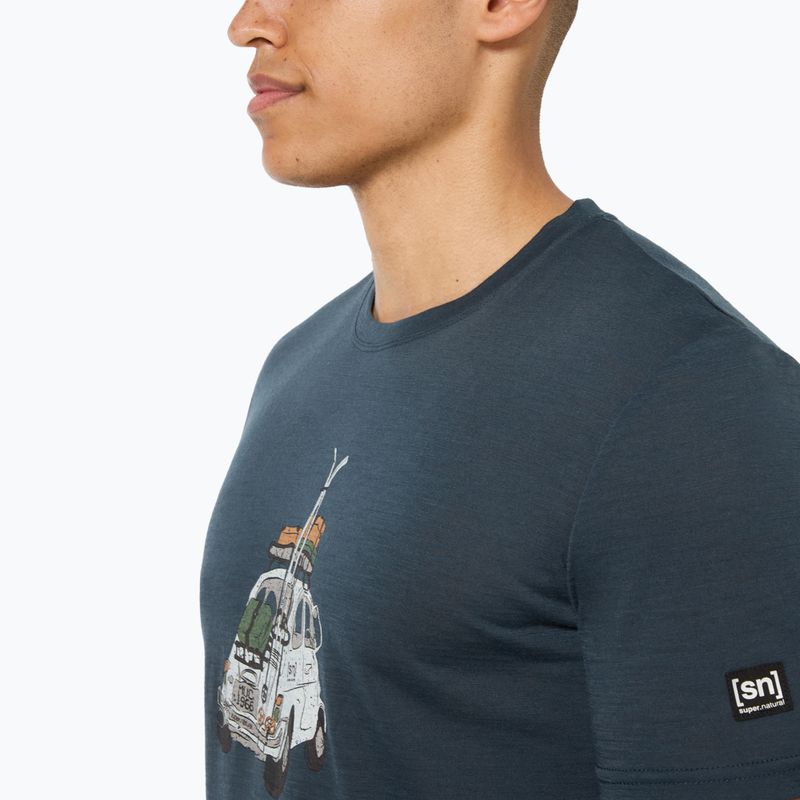 Футболка чоловіча super.natural Carski Tee blueberry/various 4