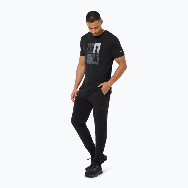 Футболка чоловіча super.natural Go Hiking Tee jet black/various 2