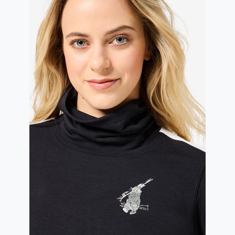 Светр жіночий super.natural Bunny Roll Neck jet black/f.white/various/eucalyptus gl 3