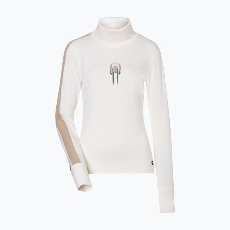 Светр жіночий Super.Natural Racing Team Roll Neck fresh white / w. pepper / various 5