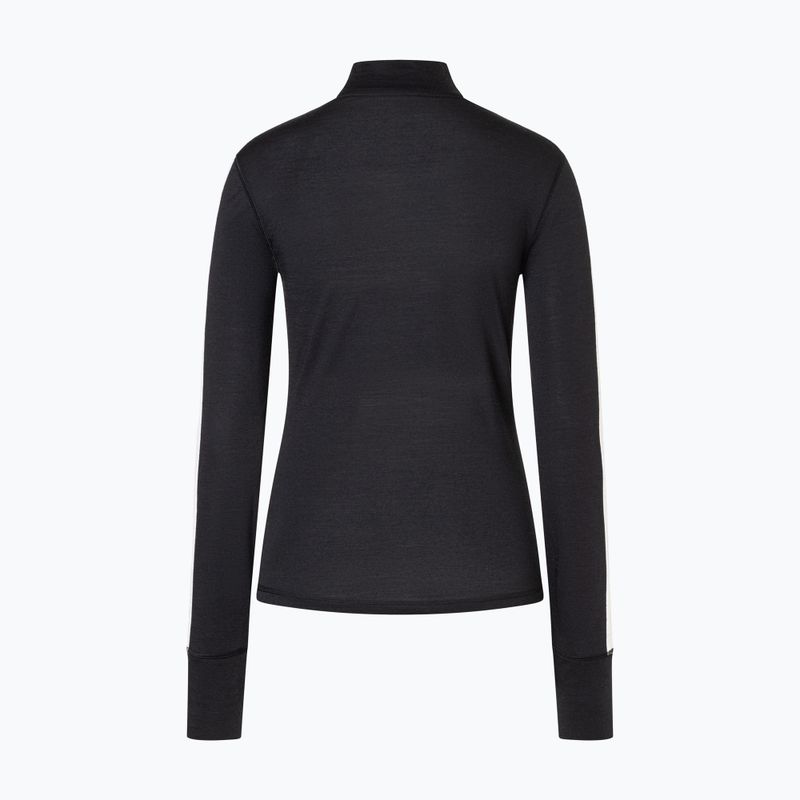 Лонгслів жіночий super.natural KryTeeede Col T-Neck Light jet black/white/mountain trail gl/white 5