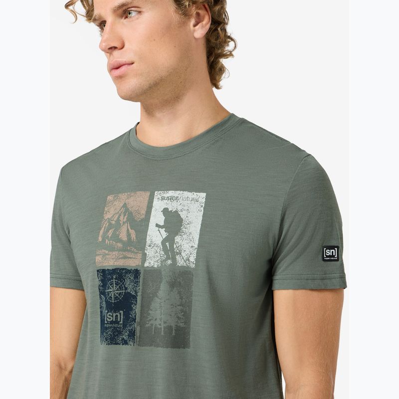 Футболка чоловіча Super.Natural Go Hiking Tee eucalyptus/various 3
