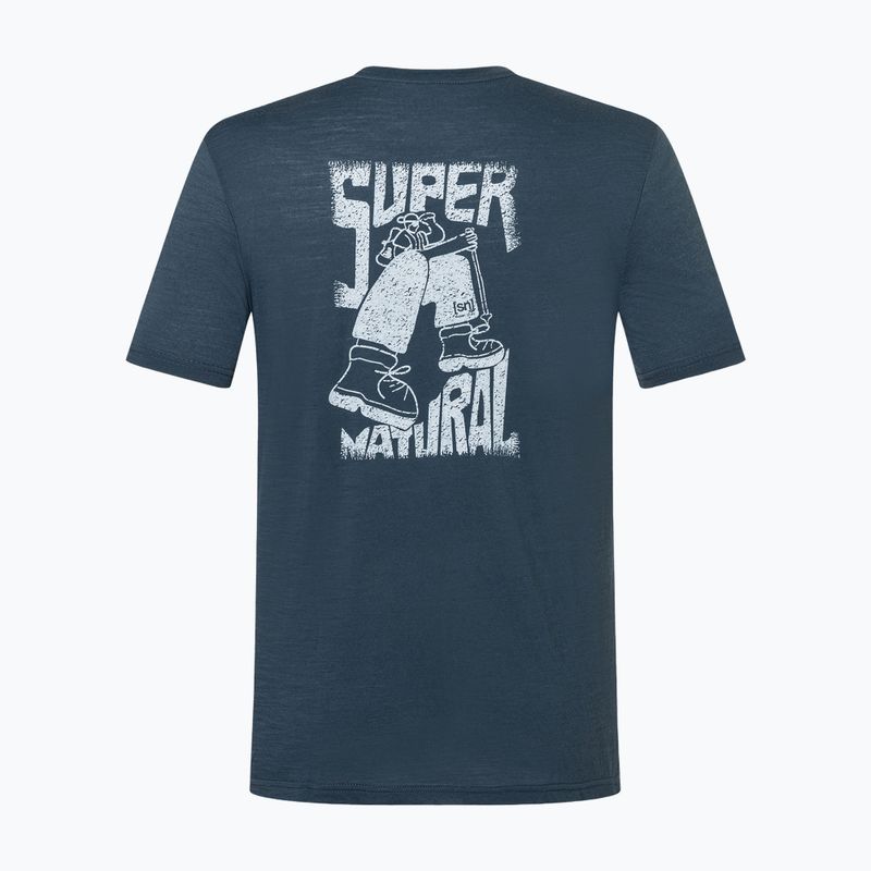 Футболка чоловіча super.natural Peak Lovers blueberry/vapor grey 6