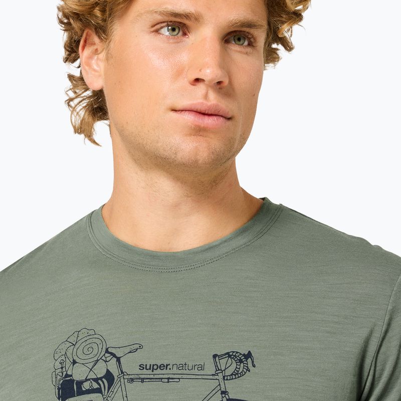 Футболка чоловіча Super.Natural Wander Wheel Tee eucalyptus/blueberry 3