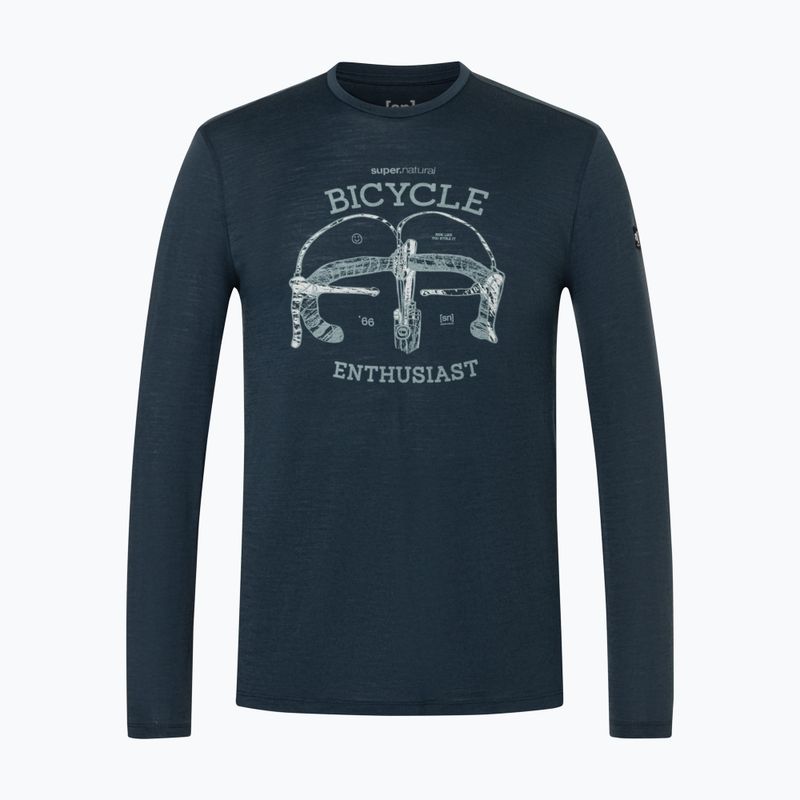 Лонгслів чоловічий super.natural Bike Enthusiast blueberry/various 4